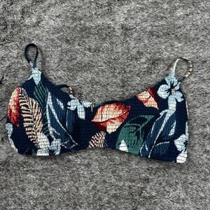 Hollister Floral Swim Top Adjustable Women's Medium